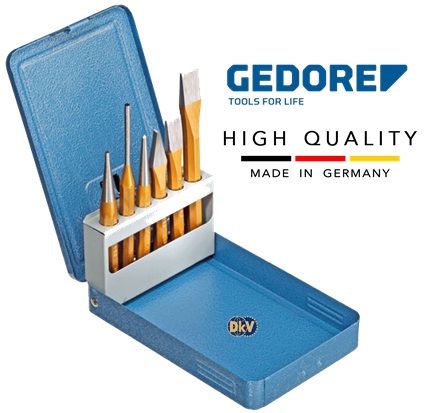 Bo duc dot lo Gedore 106D, Gedore Chisel and punch set 106D