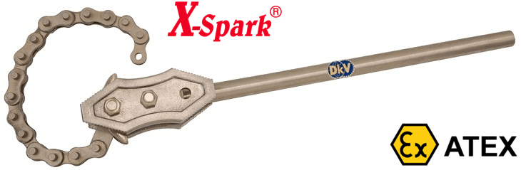 Cờ lê dây xích chống cháy nổ X-spark 129-1002 , X-spark non sparking chain pipe wrench 129-1002