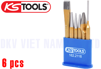 Bộ đục & đột lỗ KS Tools 162.2118