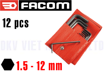 Bộ lục giác Facom 82H.JL12