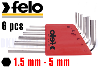 Bộ lục Giác Felo 345 006 01 