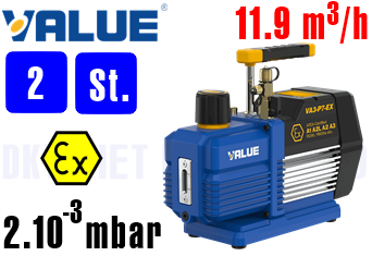 Bơm chân không chống cháy nổ Value VA3-P7-Ex