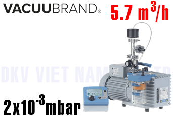 Bơm chân không Vacuubrand RZ 6 +FO +VS 16 +Set DCP+VSP 3000