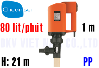 Bơm thùng phuy Cheon Sei DR-PHS-10-U4S-S