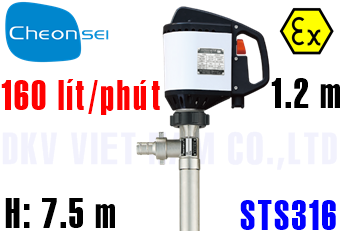 Bơm thùng phuy Cheon Sei DR-SLS-12-E4S-S