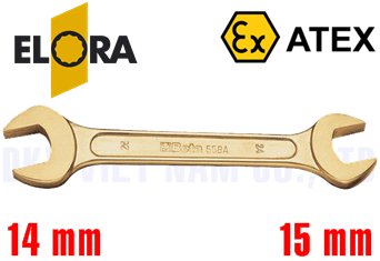 Cờ lê chống cháy nổ Elora 100-14x15 Cu Be