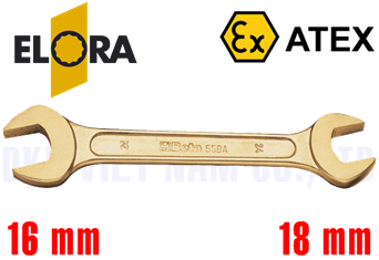 Cờ lê chống cháy nổ Elora 100-16x18 Cu Be