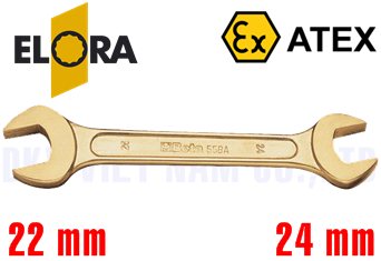 Cờ lê chống cháy nổ Elora 100-22x24 Cu Be