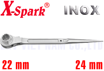 Cờ lê đuôi chuột Inox X-Spark 8130-2224