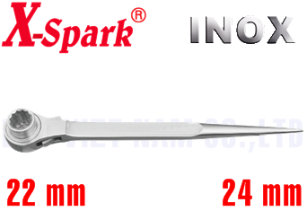 Cờ lê đuôi chuột Inox X-Spark 8130A-2224