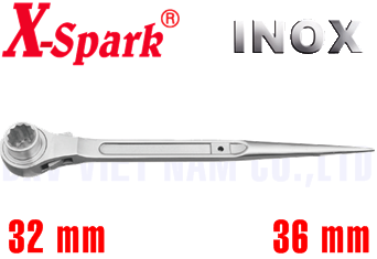 Cờ lê đuôi chuột Inox X-Spark 8130-3236