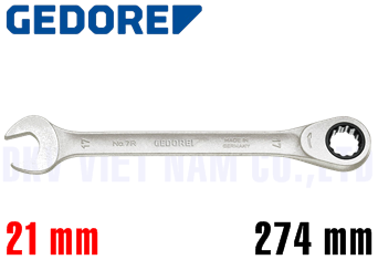 Cờ lê vòng miệng Gedore 7 R 21