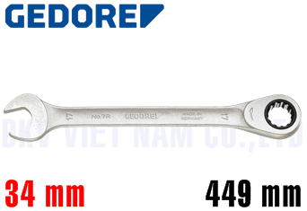 Cờ lê vòng miệng Gedore 7 R 34