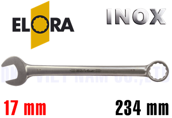 Cờ lê vòng miệng Inox Elora 200-17