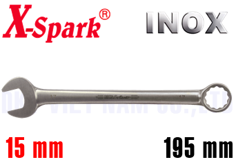 Cờ lê vòng miệng Inox X-Spark 8101-15