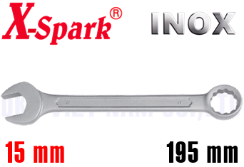 Cờ lê vòng miệng Inox X-Spark 8101A-15