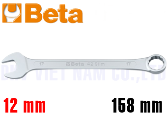 Cờ lê vòng miệng Beta 42SLIM 12