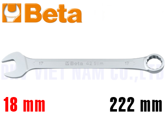 Cờ lê vòng miệng Beta 42SLIM 18