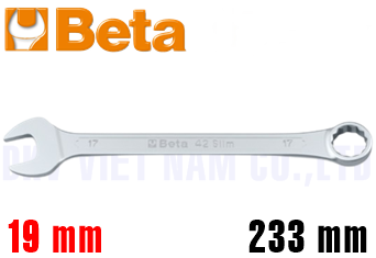 Cờ lê vòng miệng Beta 42SLIM 19