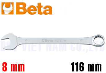 Cờ lê vòng miệng Beta 42SLIM 8