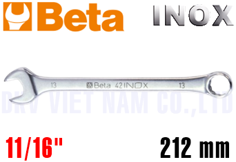 Cờ lê vòng miệng Inox Beta 42INOX-AS 11/16