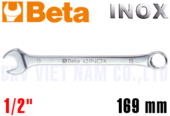 Cờ lê vòng miệng Inox Beta 42INOX-AS 1/2