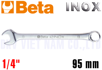Cờ lê vòng miệng Inox Beta 42INOX-AS 1/4