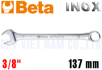 Cờ lê vòng miệng Inox Beta 42INOX-AS 3/8