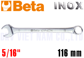Cờ lê vòng miệng Inox Beta 42INOX-AS 5/16
