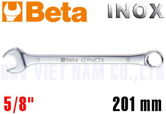 Cờ lê vòng miệng Inox Beta 42INOX-AS 5/8