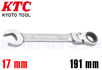 Cờ lê vòng miệng KTC MSR1A-17F