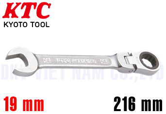 Cờ lê vòng miệng KTC MSR1A-19F