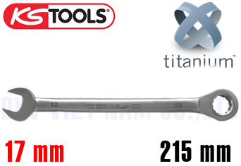 Cờ lê vòng miệng Titanium KS Tools 965.1017