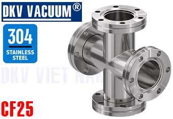 Cút chân không CF25, chữ thập