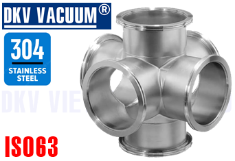 Cút chân không ISO63, 6 cổng