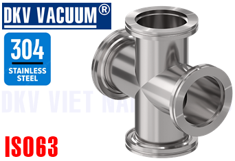 Cút chân không ISO63, chữ thập
