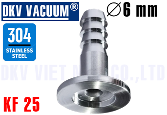 Cút chân không KF25, phi 6 mm