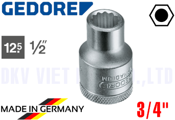 Khẩu Chụp Bulong Gedore D 19 3/4W