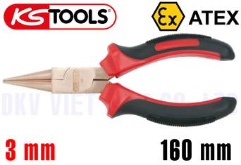 Kìm mũi nhọn chống cháy nổ KS Tools 962.0625