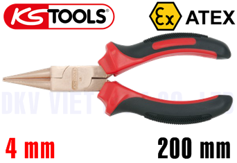 Kìm mũi nhọn chống cháy nổ KS Tools 962.0626