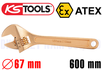 Mỏ lết chống cháy nổ KS Tools 962.1114