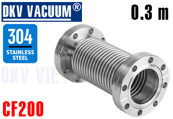 Ống dây chân không CF200, 0.3 mét
