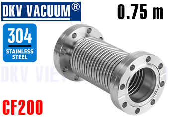 Ống dây chân không CF200, 0.75 mét
