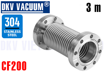Ống dây chân không CF200, 3 mét
