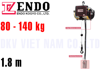 Pa lăng cân bằng khí nén Endo EHB-130C + BC2