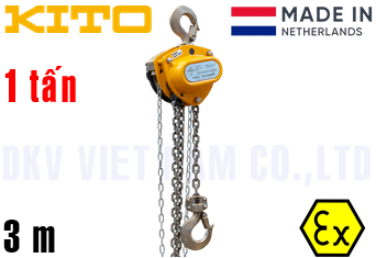 Pa lăng xích kéo tay Kito K010