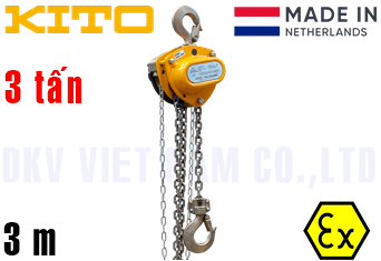 Pa lăng xích kéo tay Kito K030
