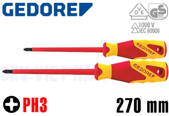 Tô vít cách điện Gedore VDE 2160 PH 3