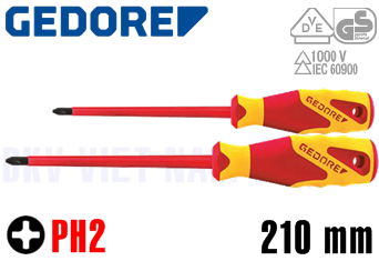Tô vít cách điện Gedore VDE 2162 PH 2