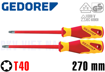 Tô vít cách điện Gedore VDE 2163 TX T40